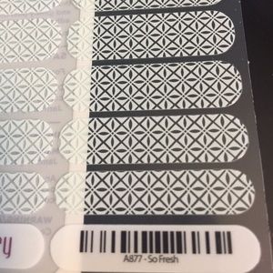 Jamberry Nail Wraps Clear & Mint Print